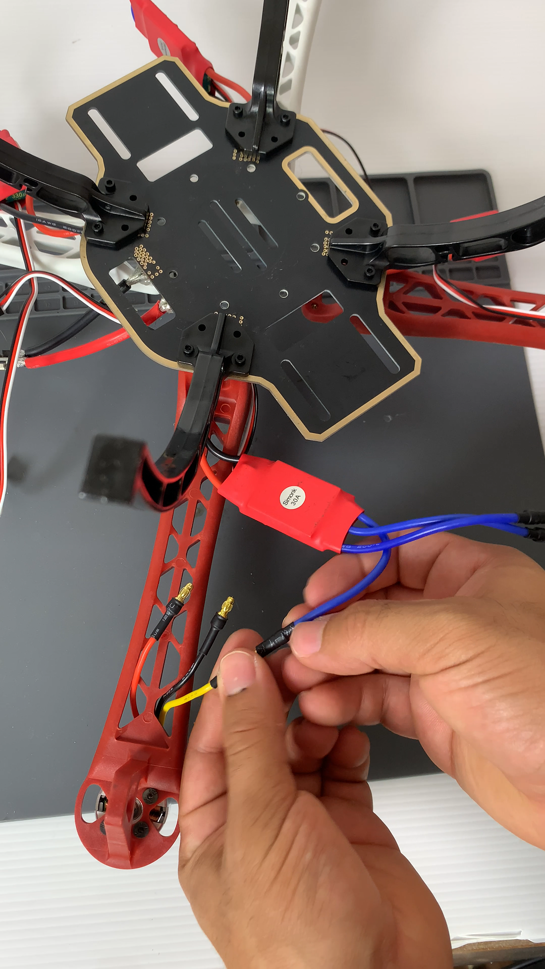 Connexion ESC-moteurs